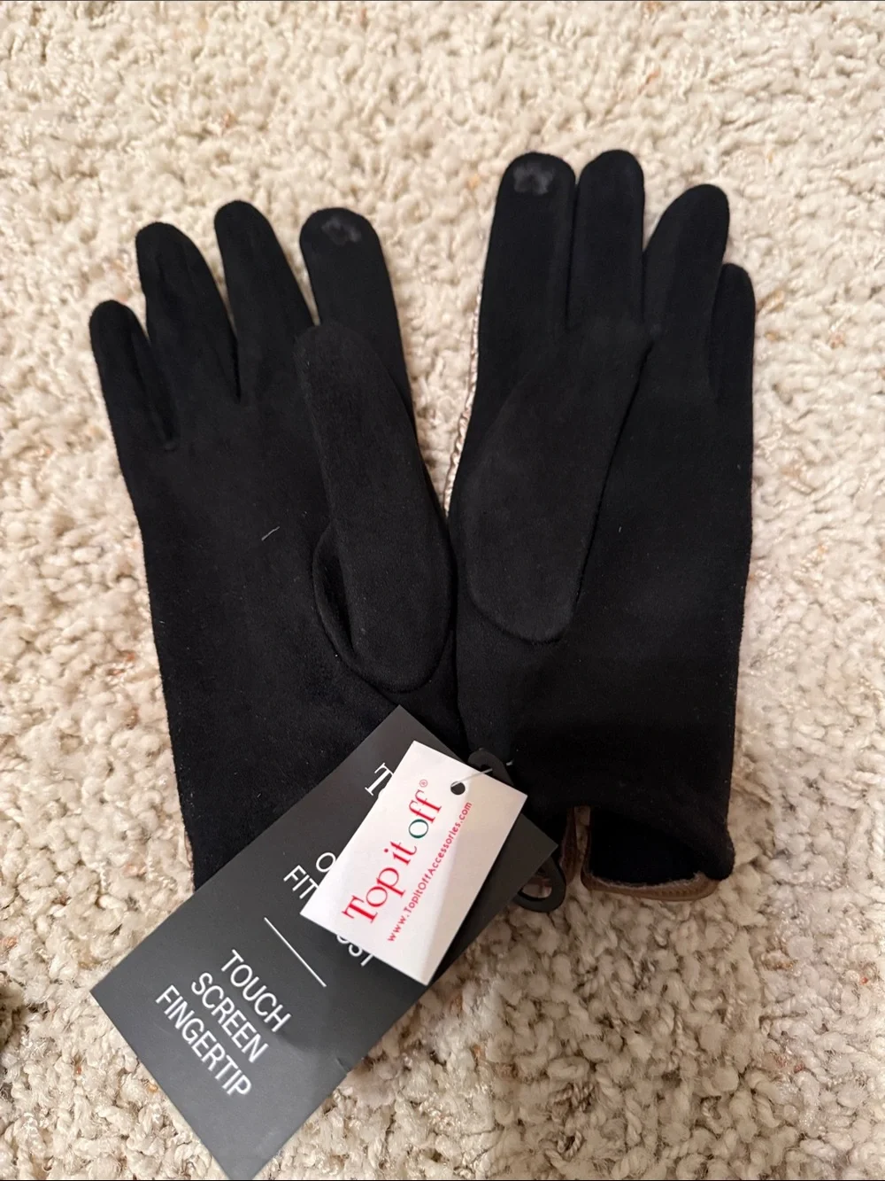 Women's Touchscreen Winter Gloves - Champagne Plaid